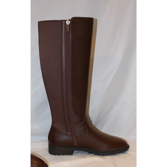COACH FARRAH TALL LEATHER RIDING BOOTS WALNUT BROWN NIB‎ $225 - Picture 7 of 9